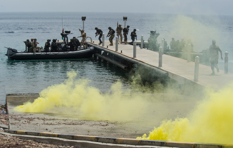 Illustration for article titled Check Out These Sweet Maritime Warfare Shots From Exercise Eager Lion